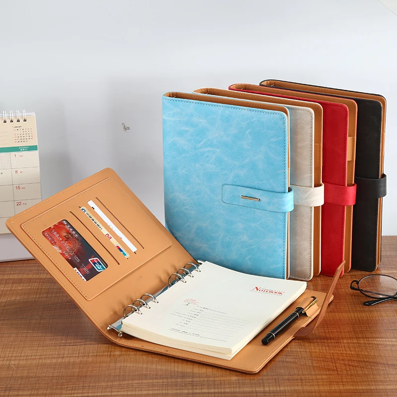 

Using Excellent Cortex Buckle Business Office Spiral Notebook 6 Holes Loose-leaf Paper Separator Agenda planner Diary Notepad