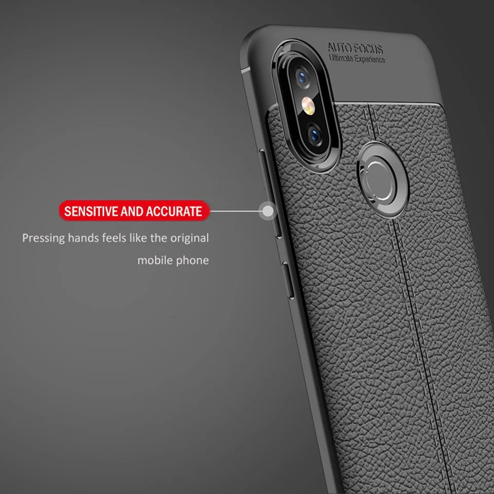 Xiomi Case For Xiaomi Mi A2 6X Litchi Leather Luxury Cover For Xiaomi Redmi Note 5 Plus 5A 6 6A Pro 4A 4X 5A Mi 8 SE A1 A2 Coque (5)