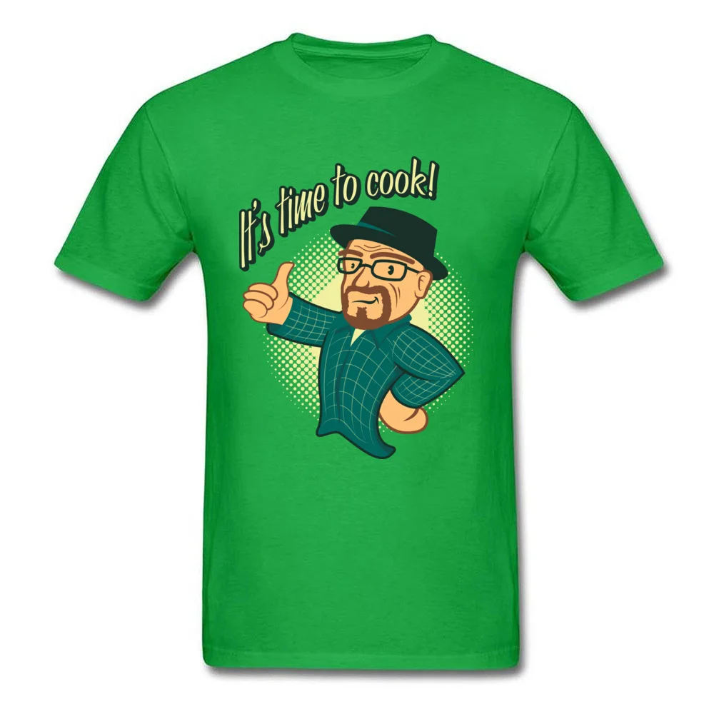 Tops T Shirt Cooking with Walt ostern Day Short Sleeve Cotton Fabric Round Collar Men T-shirts Summer Clothing Shirt New Coming Cooking with Walt green