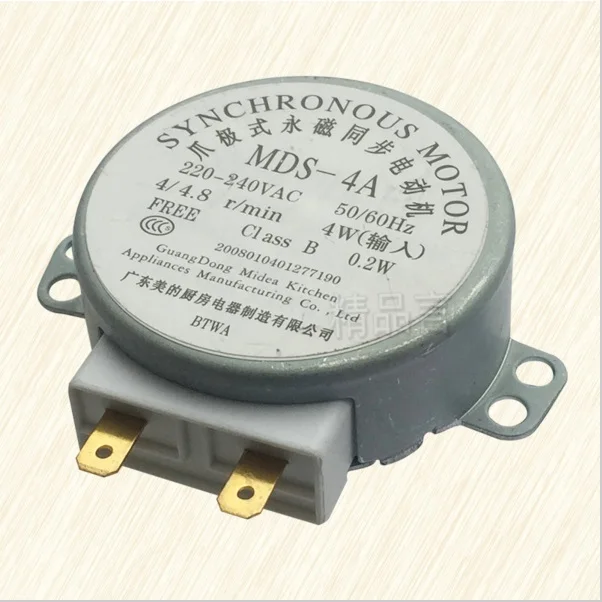 

AC 220-240V 4/4.8RPM 4W Synchronous Motor for Microwave Oven MDS-4A