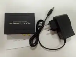 HDMI аудио эксрактор HDMI к HDMI SPDIF + RCA L/R преобразователь аудио сплиттер адаптер с ЕС Разъем DC 5 В Мощность адаптер