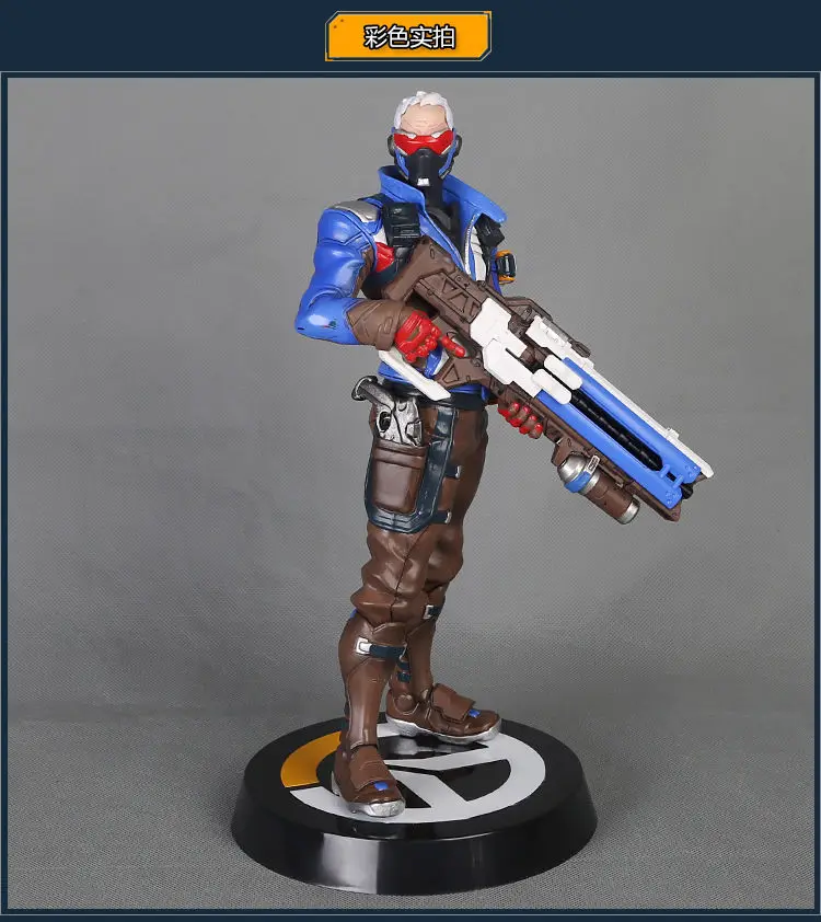 

Action Figure OW Hero SOLDIER 76 Model Toys PVC 31cm Game Figurine Peripherals for Kid Christmas Birthday Gift Collection LZ063