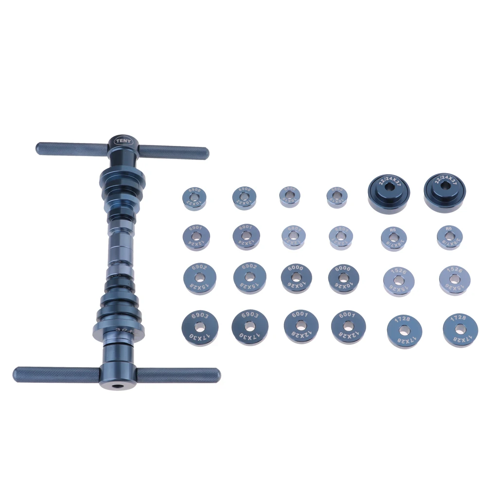 Professional Bike Bearing Installer Bearings Press Kits Hub Bearing Mount Installation Tool with Protective Case