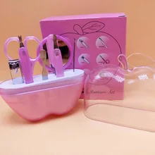 Новинка, 8 шт., набор для маникюра, гель для ногтей, клипер для ногтей, нож, пилочка для ногтей, пинцет с вилкой, ножницы для макияжа, зеркальный набор для ухода за ушками