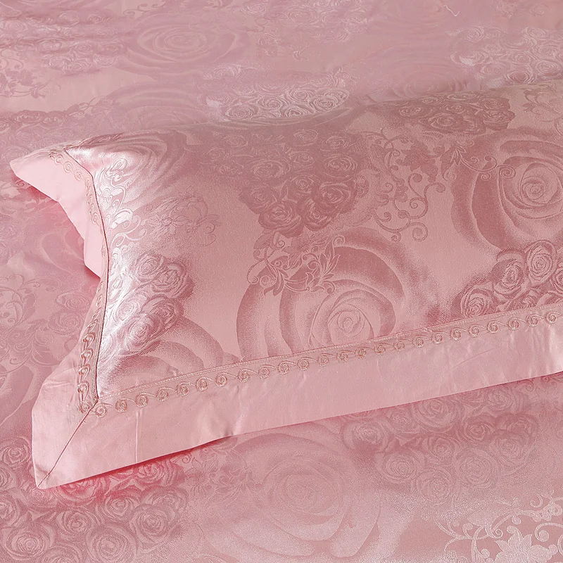 Waliicorners Silk Cotton Jacquard Golden Classic Bedding set Silky Smooth Duvet Cover Bed Sheet Pillowcases 50 2224026 (10)