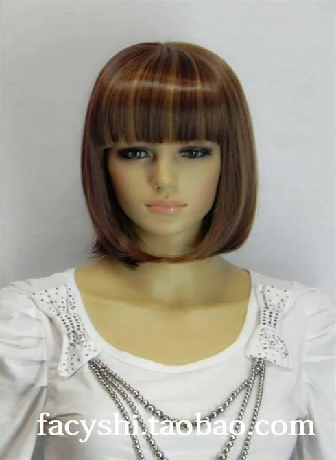 Fs Little Girl Hairs Cute Fashion Lovely Wigs Short Bobo Straight