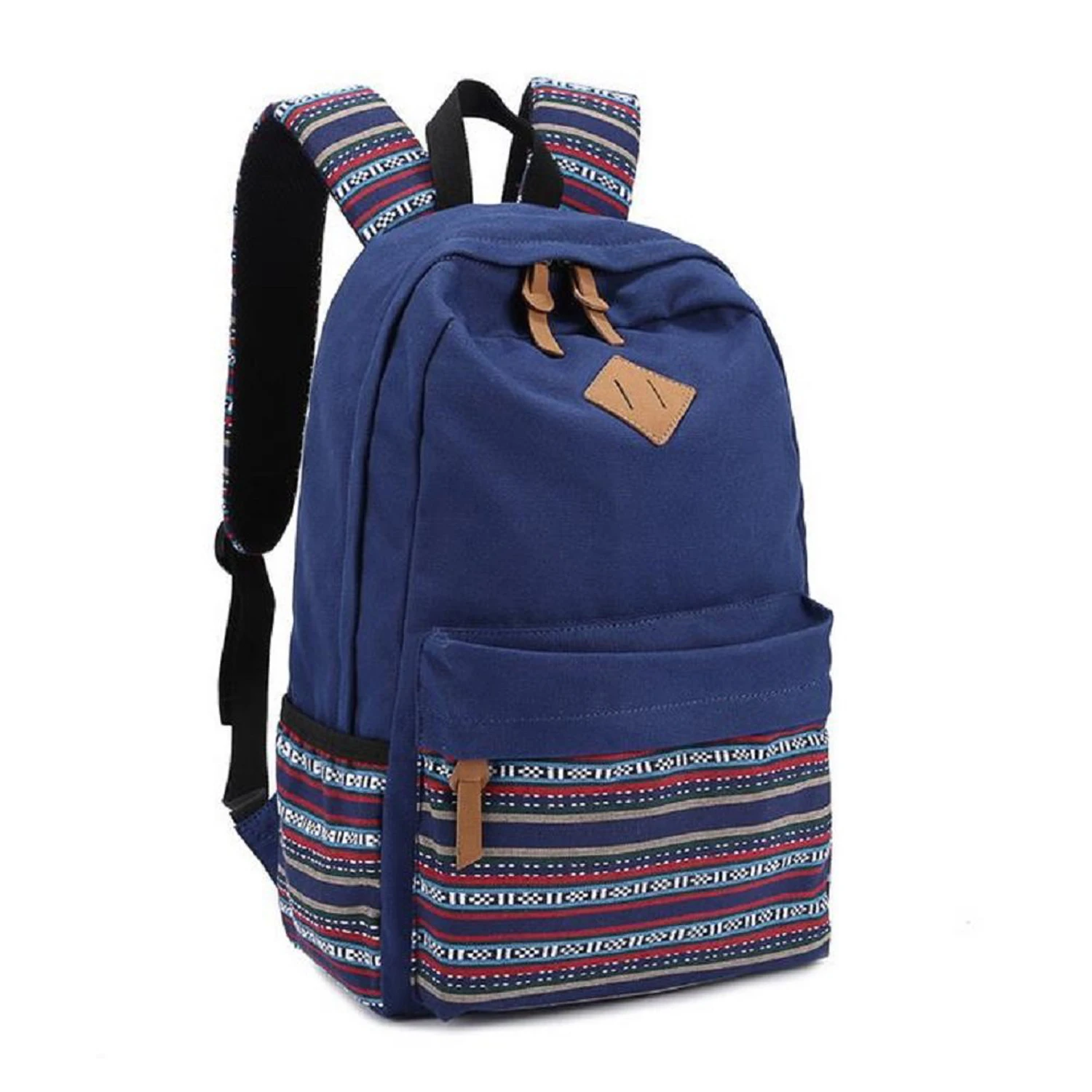 Дамы Винтаж Холст Рюкзак Ретро Винтаж рюкзак для Открытый Кемпинг Пикник университет рюкзак школьный синий
