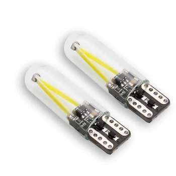 

T10 W5W Led Car Bulb T10 194 168 COB Car Glass Light Bulb Automobiles width light /License Plate Light Side Marker Light 2 Pack