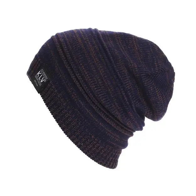 

KLV Fashion Knitted Winter Baggy Cap,Casual Beanies for women Solid Color Hip-hop Slouch Skullies Bonnet Unisex Cap Hat  SE 01