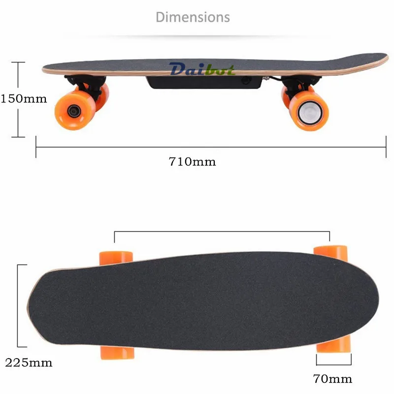 Four Wheel Electric Skateboard With Wireless Remote Controller E Skateboard Scooter Small Fish Plate Skate Board for Adults Kids