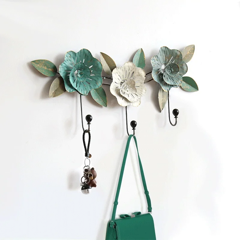 

Creative wrought iron decorative Three-dimensional styling coat Personalized clothes hooks