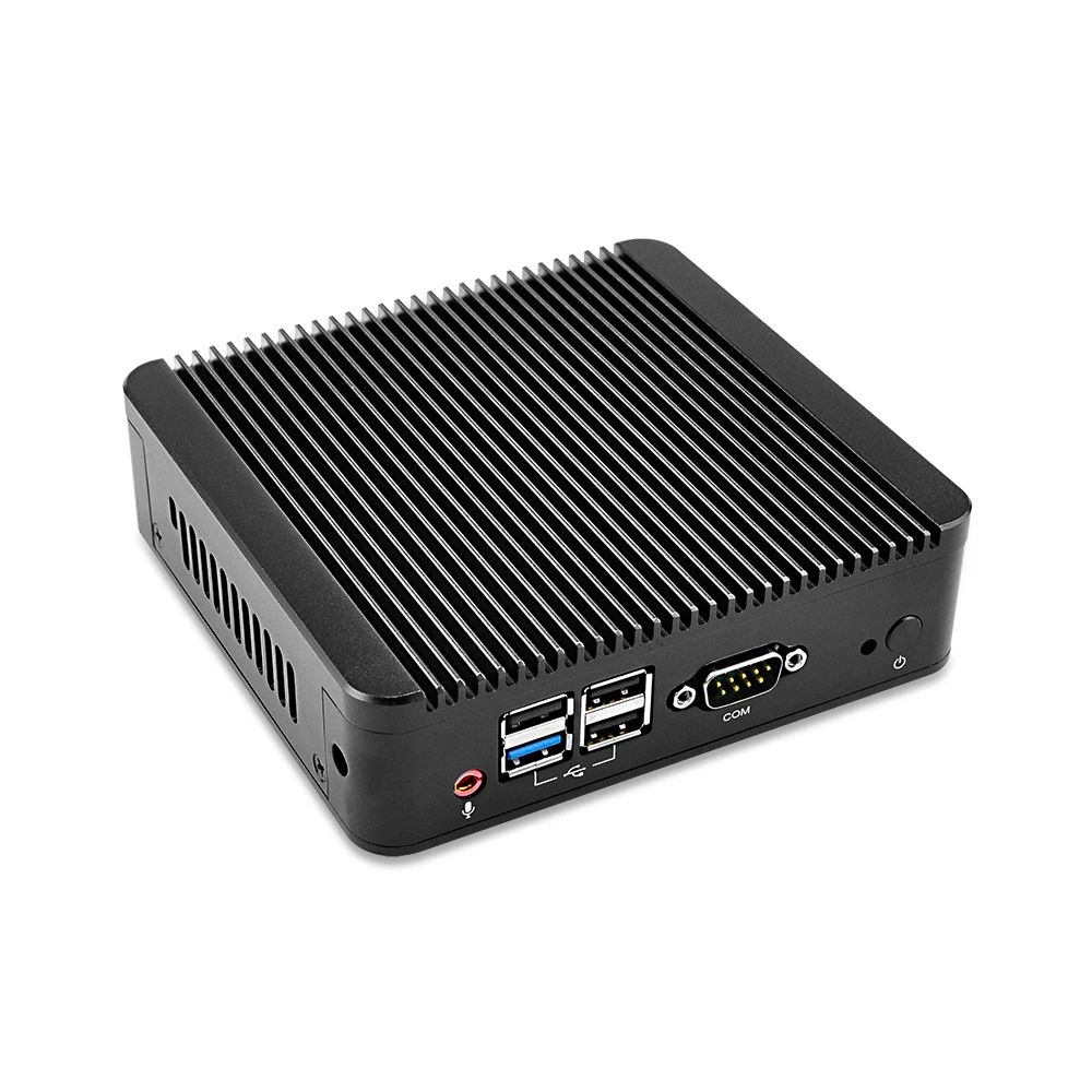 Новый тонкий клиент J1800 Linux 2Ethernet Lan Barebone система настольный компьютер Ubuntu12V Мини