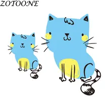 ZOTOONE тактические милые нашивки в виде кота с железом для детей, одежда для малышей, сумка на заказ, нашивка в виде сердца, одежда, платье