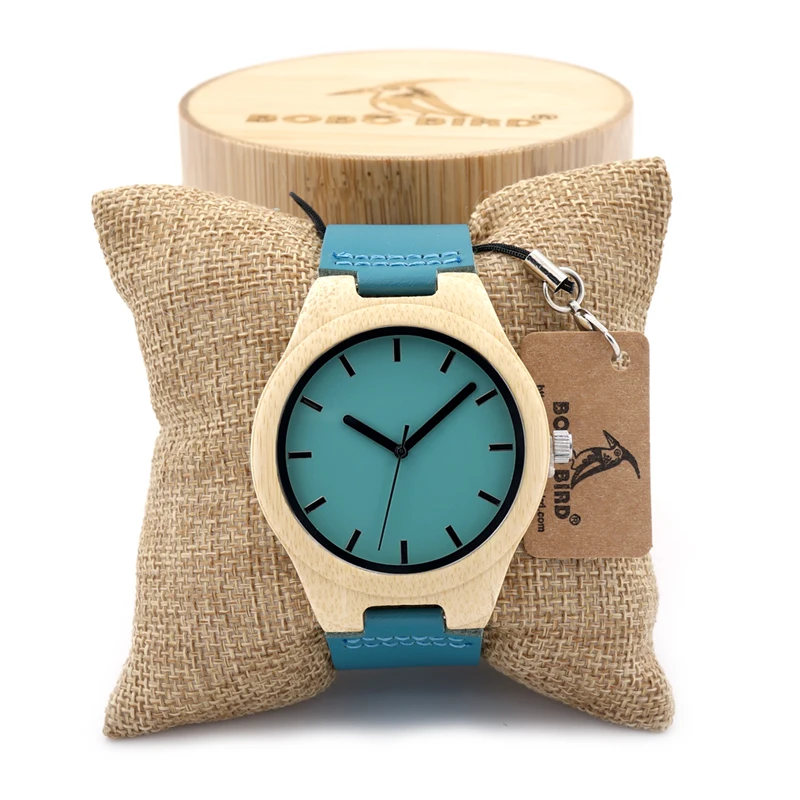 BOBO BIRD High Quality Vintage Men's Watches Bamboo Woodies Luxury Brand Genuine Leather Wood Wristwatches Wood watches For Men