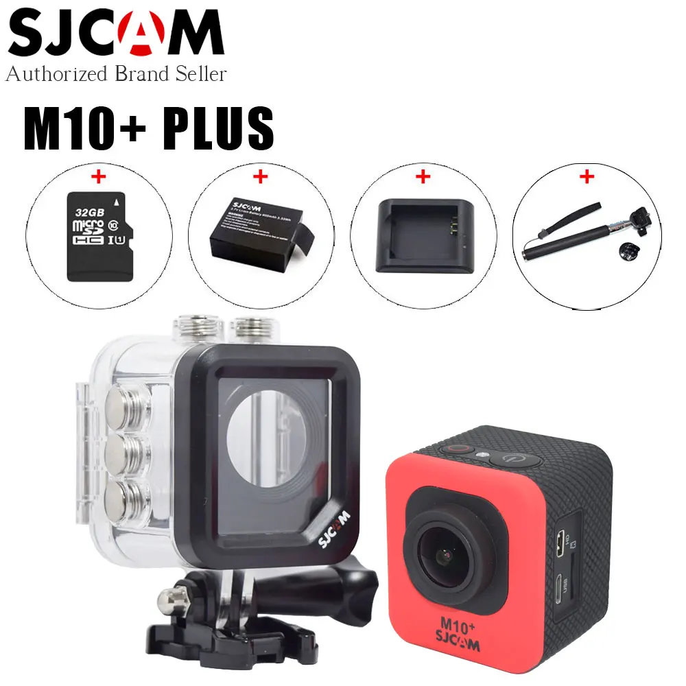 

Original SJCAM M10 Plus 2K Resolution Video Action Camera NTK96660 CPU 30m 2016 New Waterproof Case SJ M10+ Mini Cube Sport DV