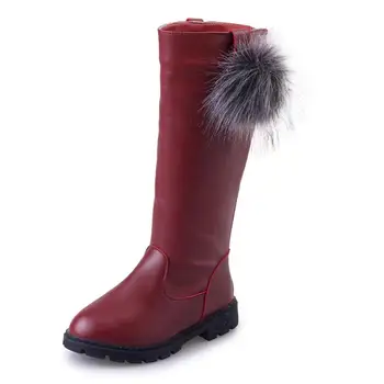

Girls Boots New Autumn Fashion Princess Kids Soft Sneakers Child Snow Boots Spring PU Leather Children Shoes Kids