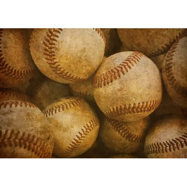 Us 16 99 32 Off Custom 3d Photo Wallpaper Retro Aged Vintage Baseball Mural Living Room Bedroom Vinyl Mural Waterproof Wallpaper Home Decor In