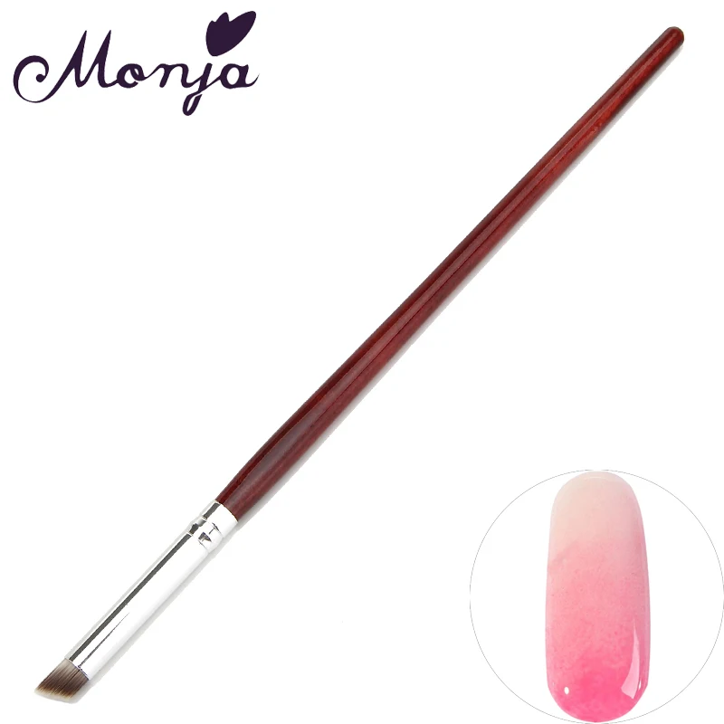 

Monja Nail Art Wood Angle Top Gradient Gradual Color Blooming Image Design Drawing Painting Brush Pen Manicure Tools