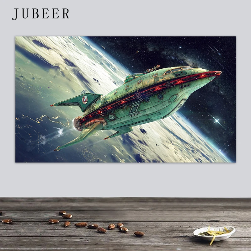 

Futurama Starship Movie Silk Poster Cartoon Anime Wall Art Print for Bedroom Decorative Picture Home Decor Posters and Prints