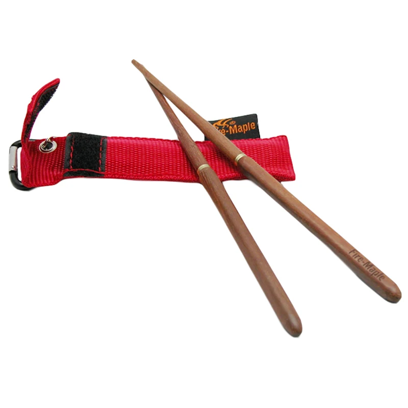 Portátil plegable mochilero picnic Vajilla plegable rojo sándalo Palillos para camping al aire libre Kits de viaje