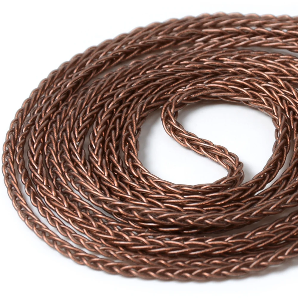 Cena NICEHCK 8 rdzeń 6N GC OCC pojedynczy kabel miedziane z kryształami MMCX 2Pin 3.5 2.5 4.4mm zrównoważony dla KZAS10 CCAC16 NICEHCK NX7 M6 EBX F3