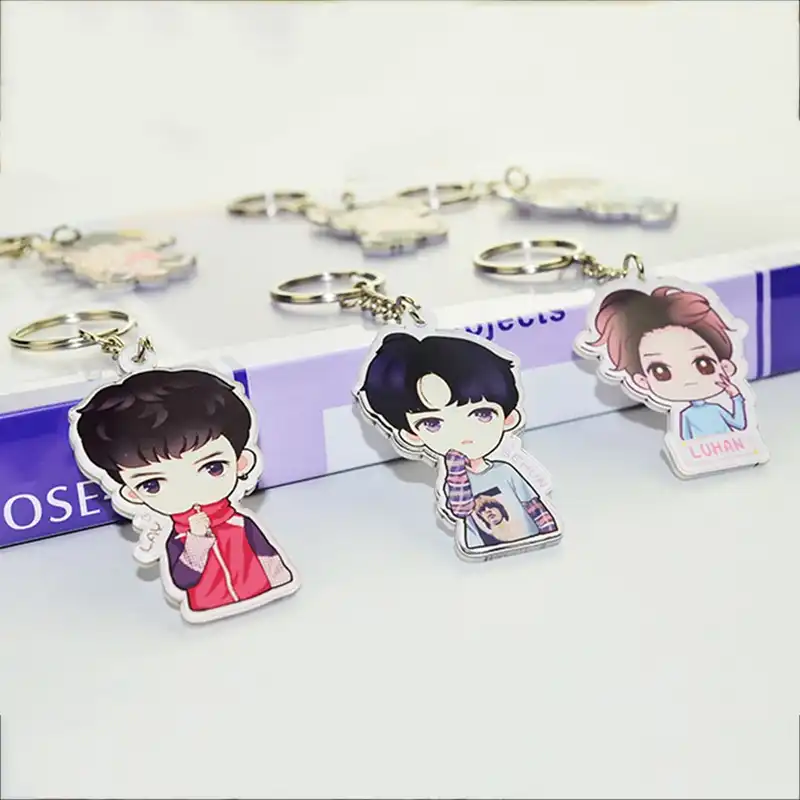 Dibujo Animado Adorable Y Divertido Llavero Con Anilla De Oreja Llavero Cantante Coreano Llavero Estrella Joyeria De Mujer Aliexpress