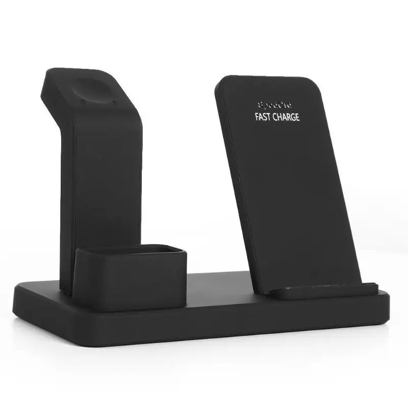 3 in 1 Phone Qi Wireless Charging Stand For Apple Devices