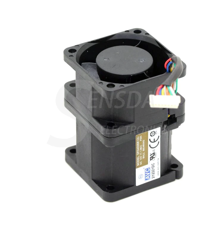 Вентилятор охлаждения для сервера AVC 4056 DF04056B12U 4 см 12В 1.88A с напорным ветром 1U|1u server