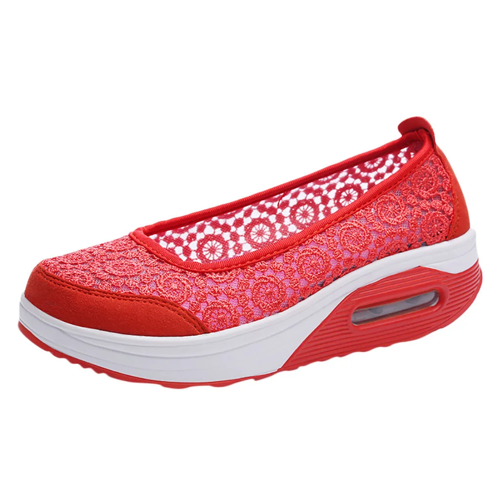 SAGACE/женские туфли на шнурках на каждый день; удобная обувь на плоской подошве с закрытым носком; Новинка года; сезон весна-лето - Цвет: Watermelon Red