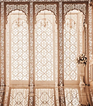 

Photography Background Backdrop Windows 10x10 White Chandelier Indoor Palace Photo Backgrounds Backdrops for Wedding Photo Booth