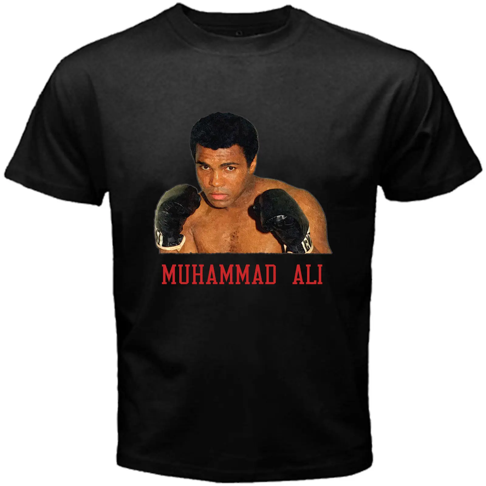 Новый Cassius Clay Мухаммад Али * Величайший Боксер Легенда Мужская черная футболка 100% хлопок Фирменная Новинка футболки