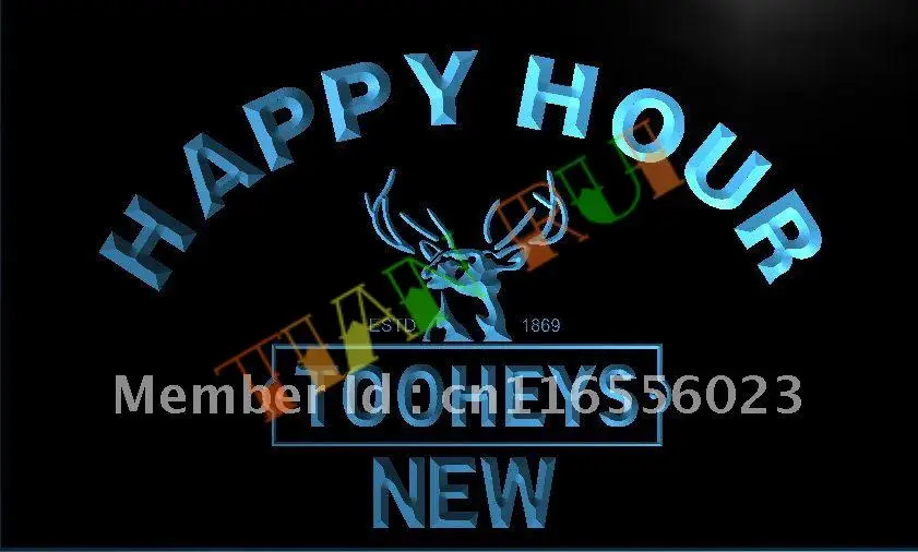 

LA656- Tooheys New Happy Hour Beer Bar LED Neon Light Sign