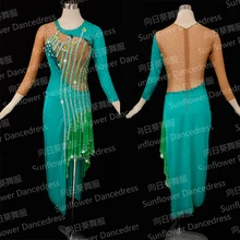 Новое платье для латинских танцев, танцевальная одежда для танго сальсы самбы, одежда для латинского танца, танцевальное платье ча-ча, платье Подсолнух для танцев