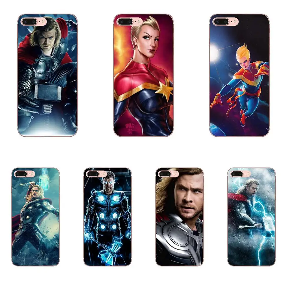 Чехол для мобильного телефона Thor Odinson Marvel Carol Danvers Xiaomi Redmi Note 2 3 3S 4 4A 4X 5 5A 6 6A Pro