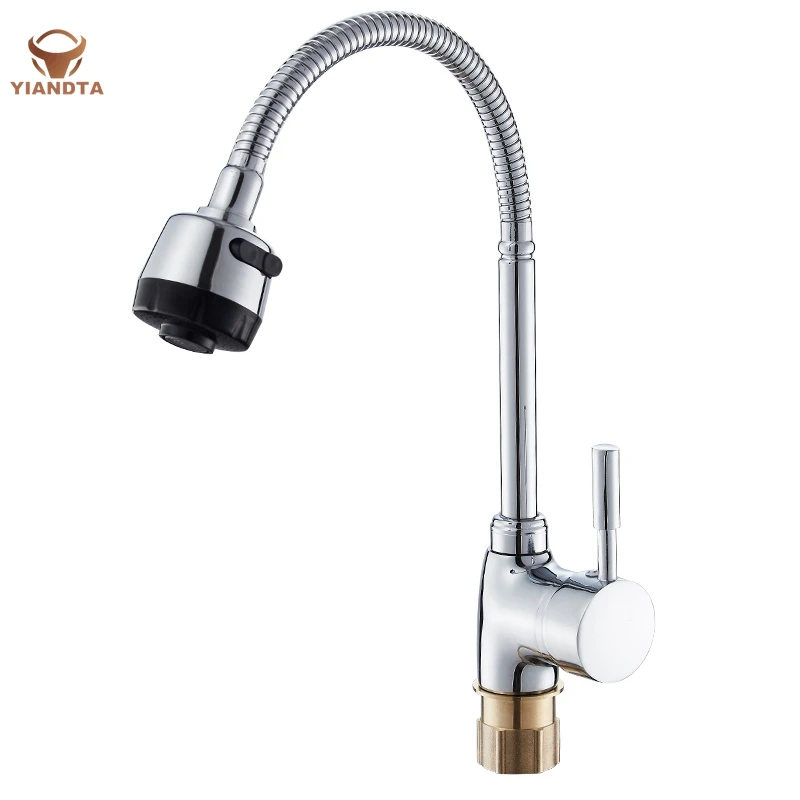 

Universal Rotating Three-way Hot and Cold Faucet Kitchen Sink Faucet