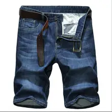 Летние Новые мужские повседневные эластичные джинсы пять джинсы Шорты