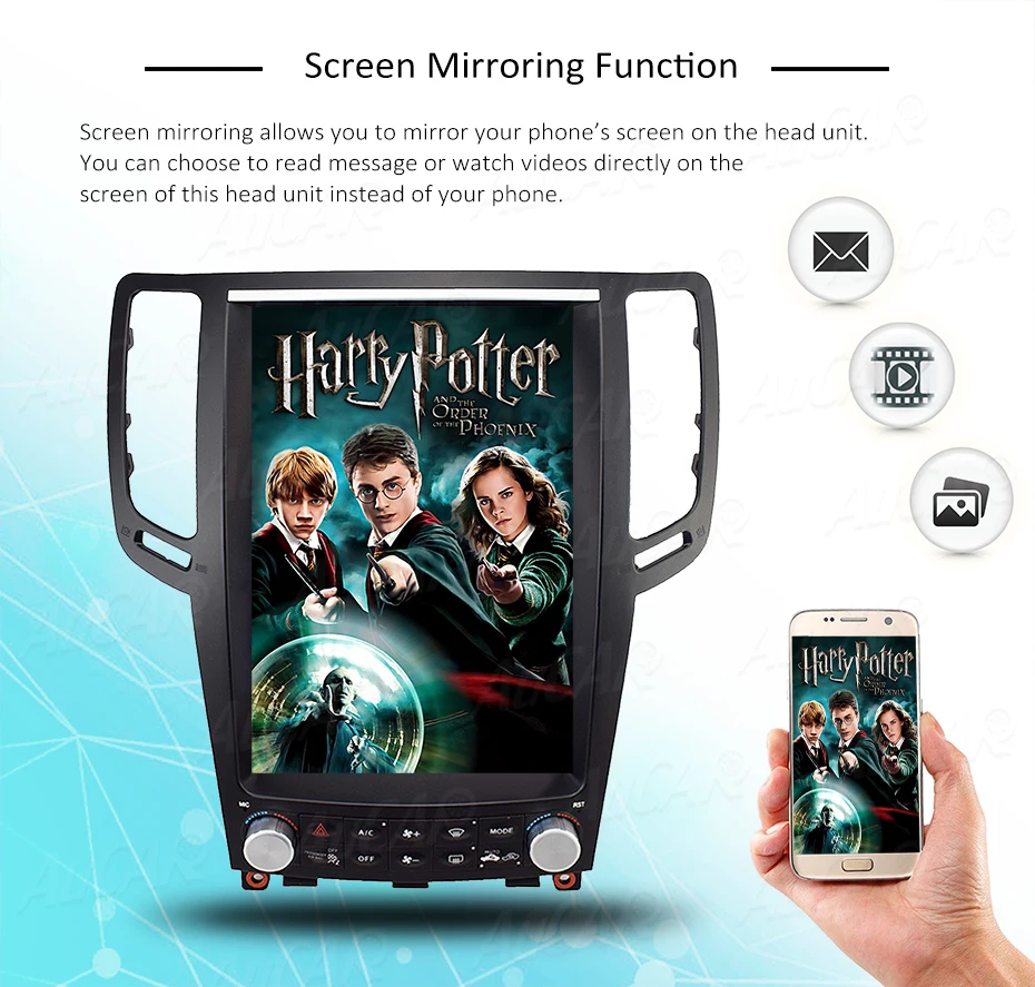 Top AuCar Tesla 2 DIN Android 8.1 12.1"l screen car radio GPS navigation for Infiniti G37 G35 G25 G37S car multimedia stereo player 10