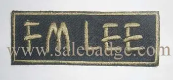 

Hot Words Rectangular Embroidery Patches