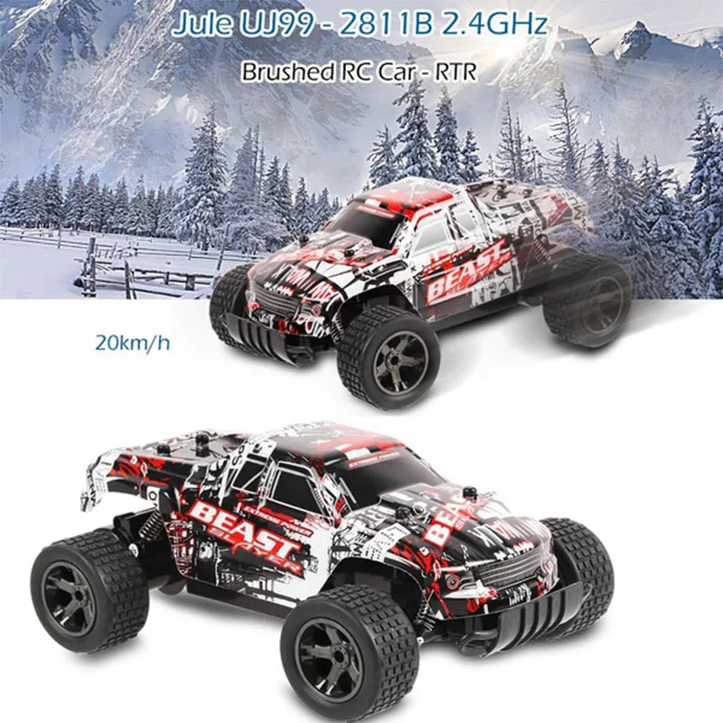

Climbing Rc Car 4WD 2.4GHz Rock Rally 4x4 Double Motors Bigfoot Car Remote Control Model Off-Road Vehicle Toy 004
