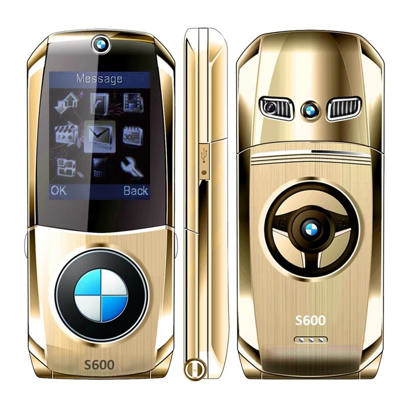 Мобильный телефон Mosthink W760 с откидной крышкой и двумя sim-картами 1,7", мини-камера с металлическим корпусом в автомобиле, одноъядерный телефон с русской клавиатурой - Цвет: Gold