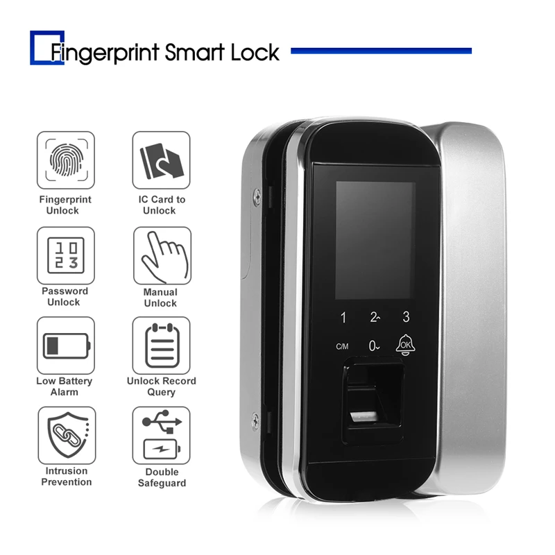 Fingerprint lock for glass door (10)