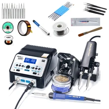 YIHUA 938BD+ ЖК-цифровой электрический паяльник Пинцет пайка SMD Пинцет Электрический нагревательный плоскогубцы паяльная станция