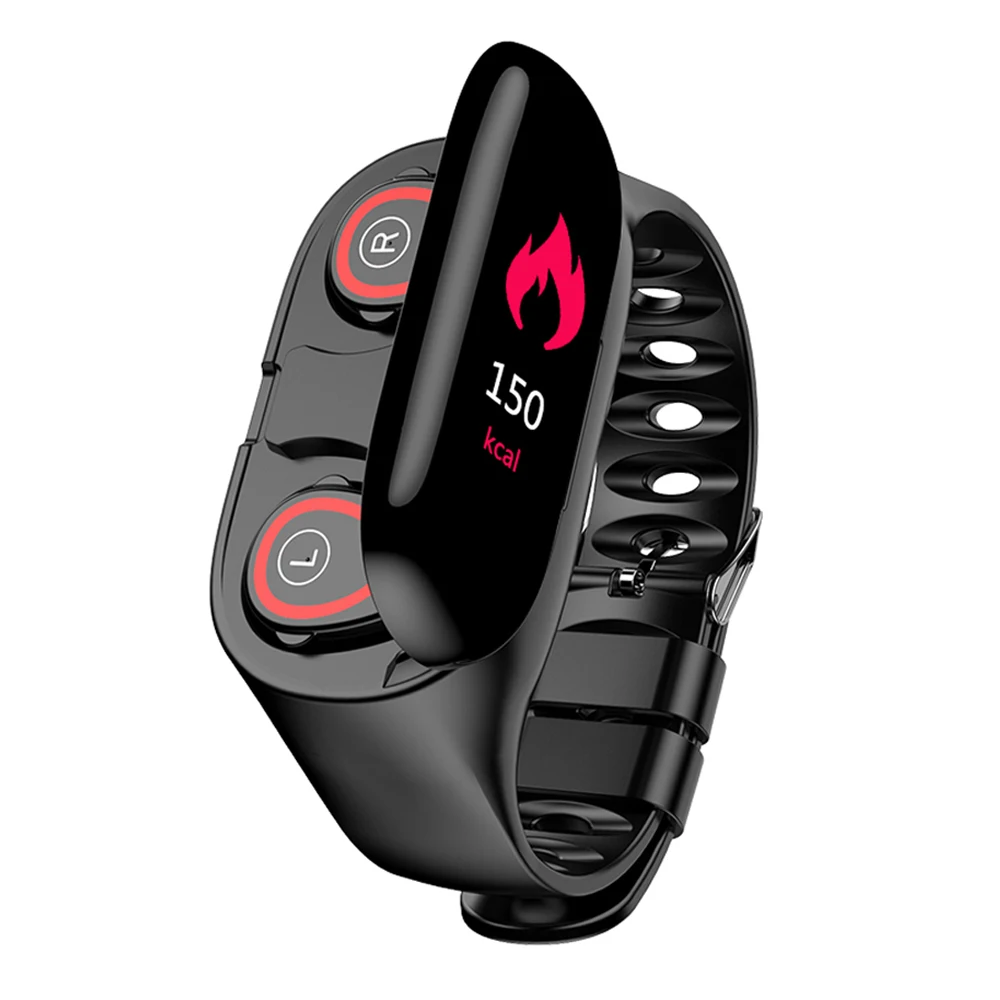 Timethinker новейшие умные часы M1 с Bluetooth наушниками монитор сердечного ритма умный