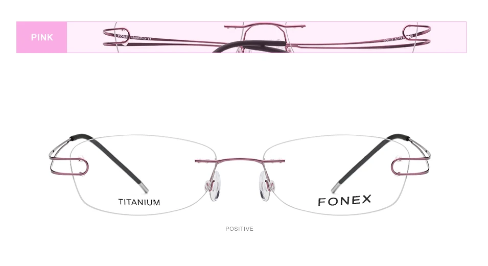 Титановый сплав оправа для очков женские ультралегкие очки без оправы по рецепту для близорукости 50003