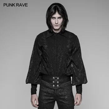 

PUNK RAVE Men Steampunk Vintage Palace Style Blouse Gothic Party Fashion Personality Formal Men's Shirt