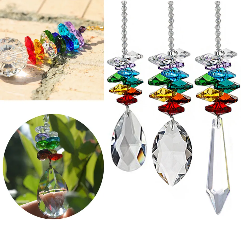 ISHOWTIENDA 2018 хрустальный шар кулон аксессуары красочные Восьмиугольные Висячие