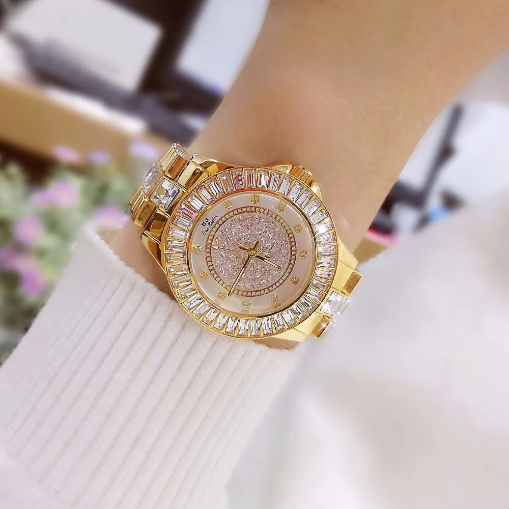 New fashion Lady Brand Bling Crystal Watch Women Luxury Austrian