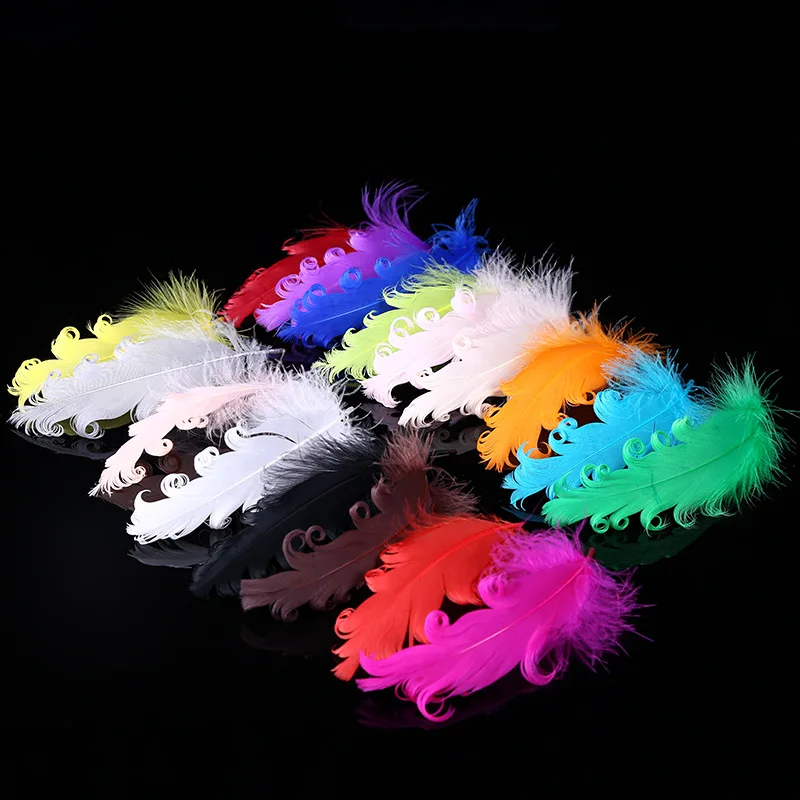 Colorful Feather Boa Plume Naturelles Wedding Decoration 10 15cm 4 6
