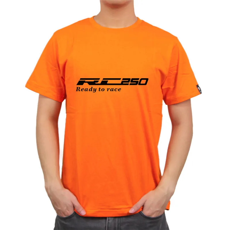 KODASKIN Mortocycle стиль натуральный хлопок модный топ тройники Для мужчин футболка для RC250 RC390 - Цвет: RC250 orange