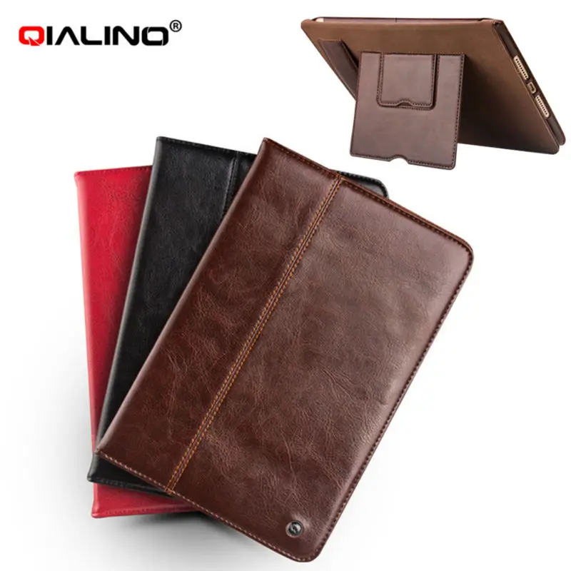 Tablet Case For iPad mini 4 Genuine Cow Leather Flip Stents Dormancy mini4 Stand Cover Card